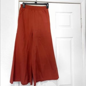 Burnt orange Flare pants